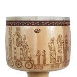 خرید تنبک حلمی سوخته کاری دهانه 27 طرح 4
