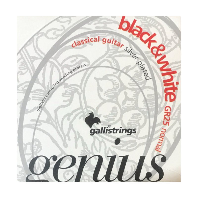 سیم گیتار کلاسیک Galli مدل Black&White GR25