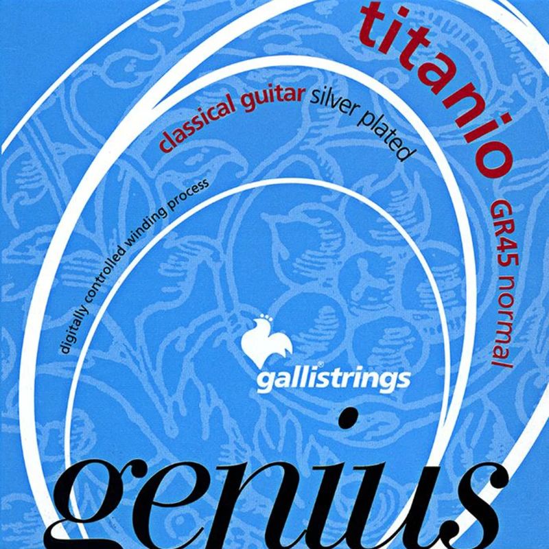 سیم گیتار کلاسیک galli مدل Titanio GR45